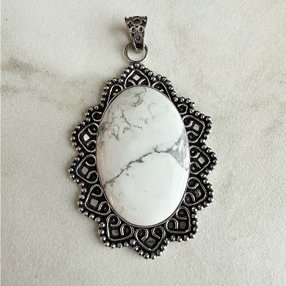 Natural Howlite Pendant